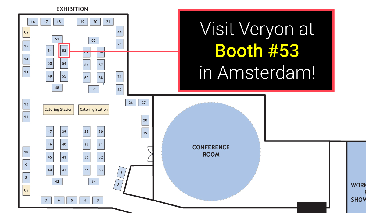 Visit Veryon in Amsterdam at Booth #53!