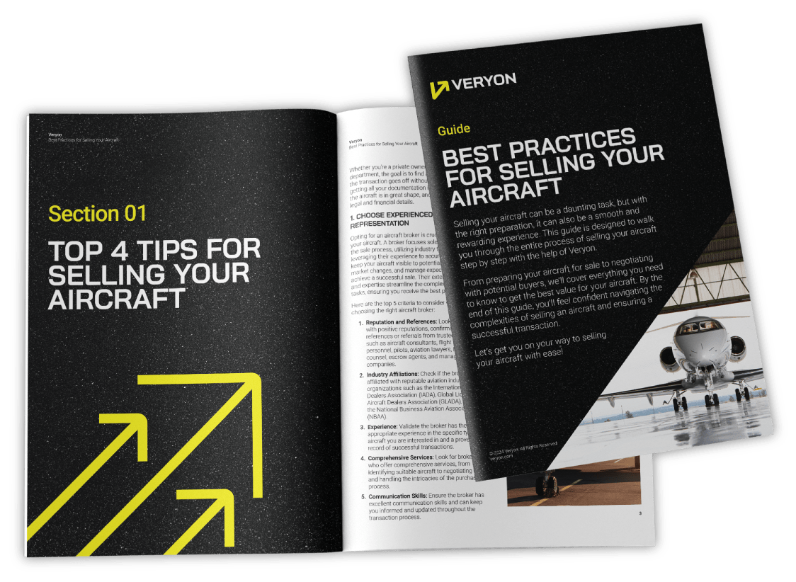 Veryon Guide - Best Practices for Selling Your Aircraft