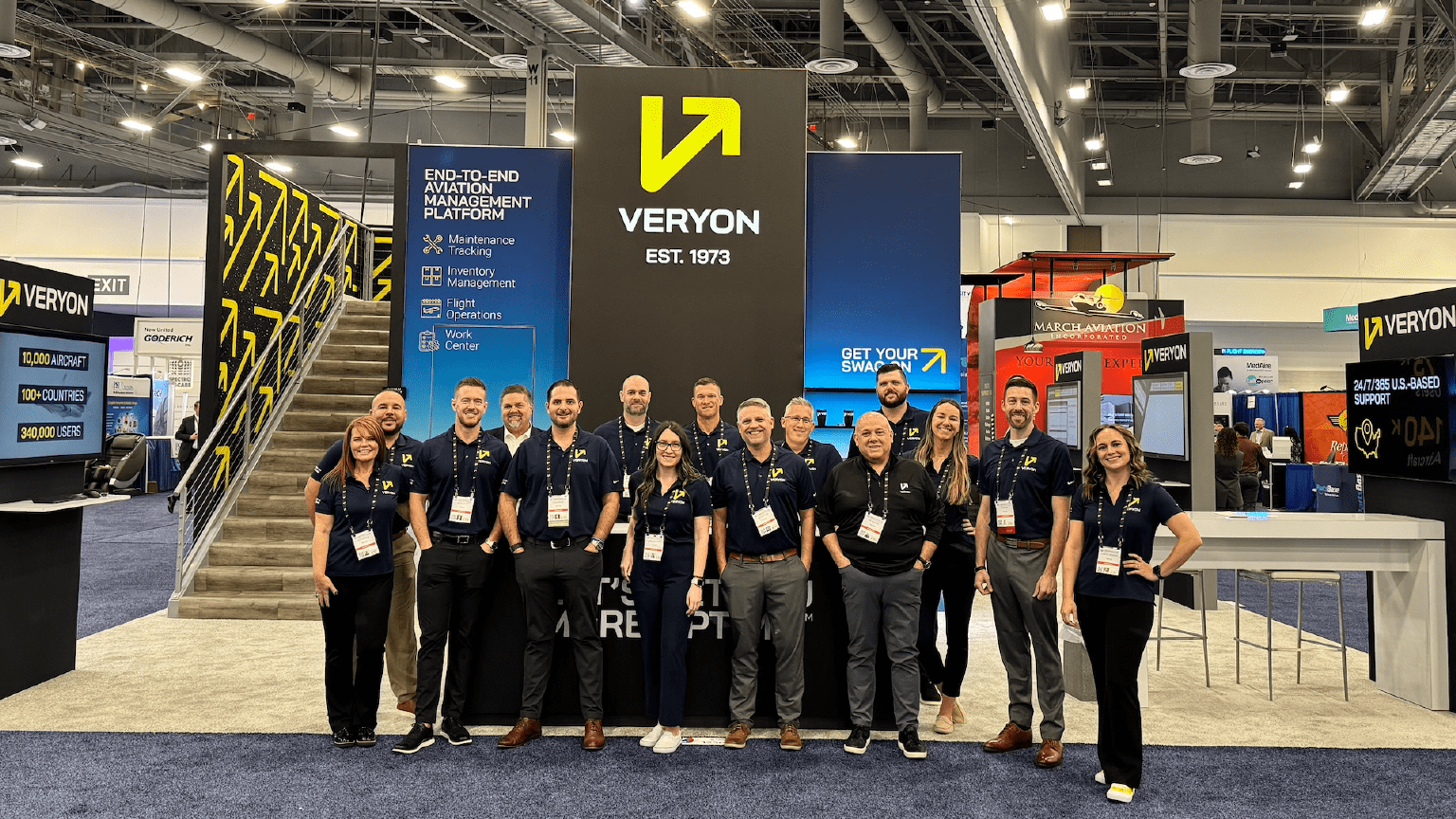 The Veryon team at NBAA BACE 2024