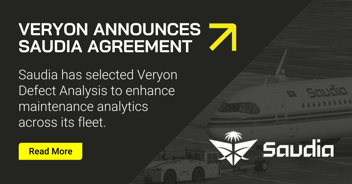 Veryon Announces Saudia Agreement to Support Fleet Analytics