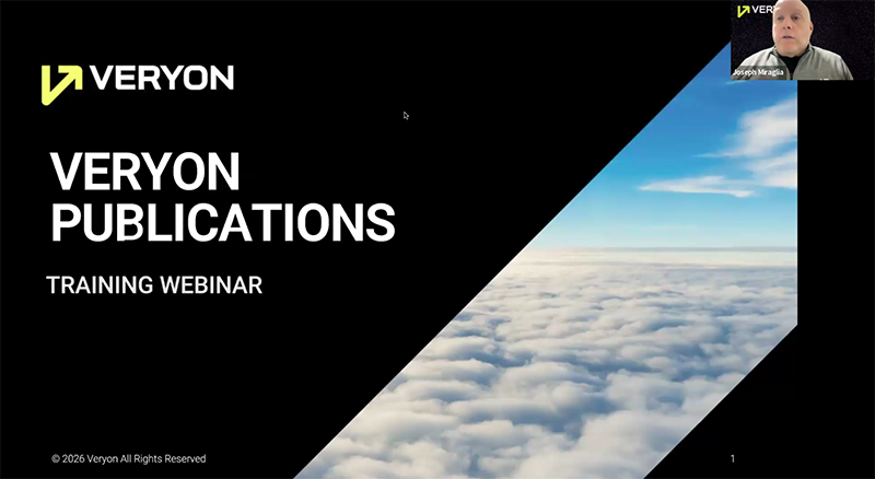 Veryon Training Webinar