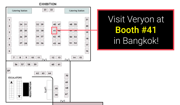 Visit Veryon at Booth #41 in Bangkok!