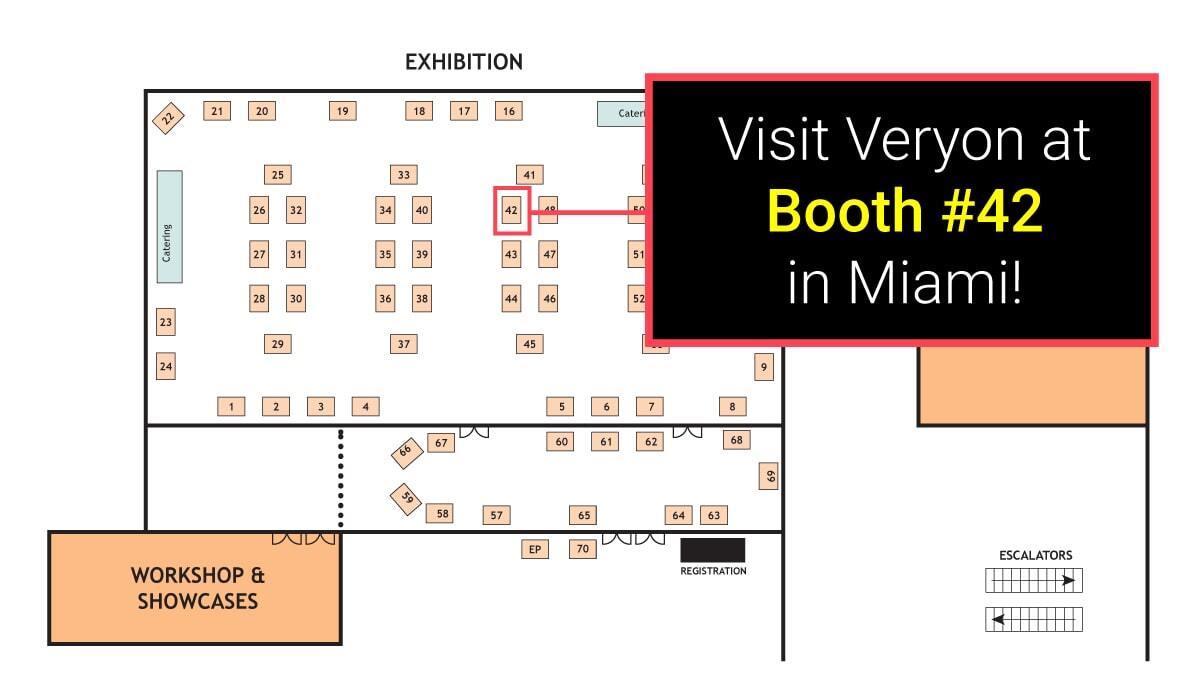 Visit Veryon at booth #42 in Miami for the Airline & Aerospace MRO & Flight Operations IT Conference.
