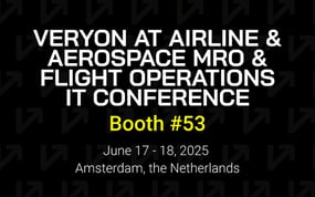 Visit Veryon at booth #53 at the Airline &amp; Aerospace MRO &amp; Flight Operations IT Conference EMEA 2025.