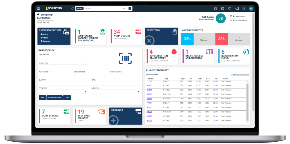 Veryon Tracking+ Inventory Management