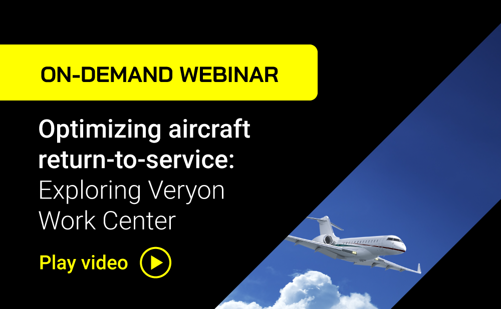 Optimizing aircraft return-to-service: exploring Veryon Work Center