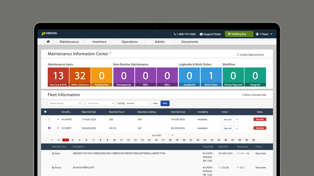 Aircraft Maintenance Software Demos | Veryon