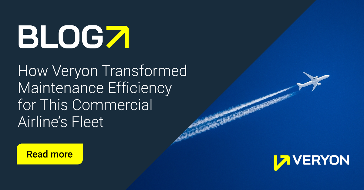 Discover how Veryon's aviation management solutions revolutionized maintenance efficiency for a commercial airline, reducing troubleshooting time and enhancing first-time fix rates.