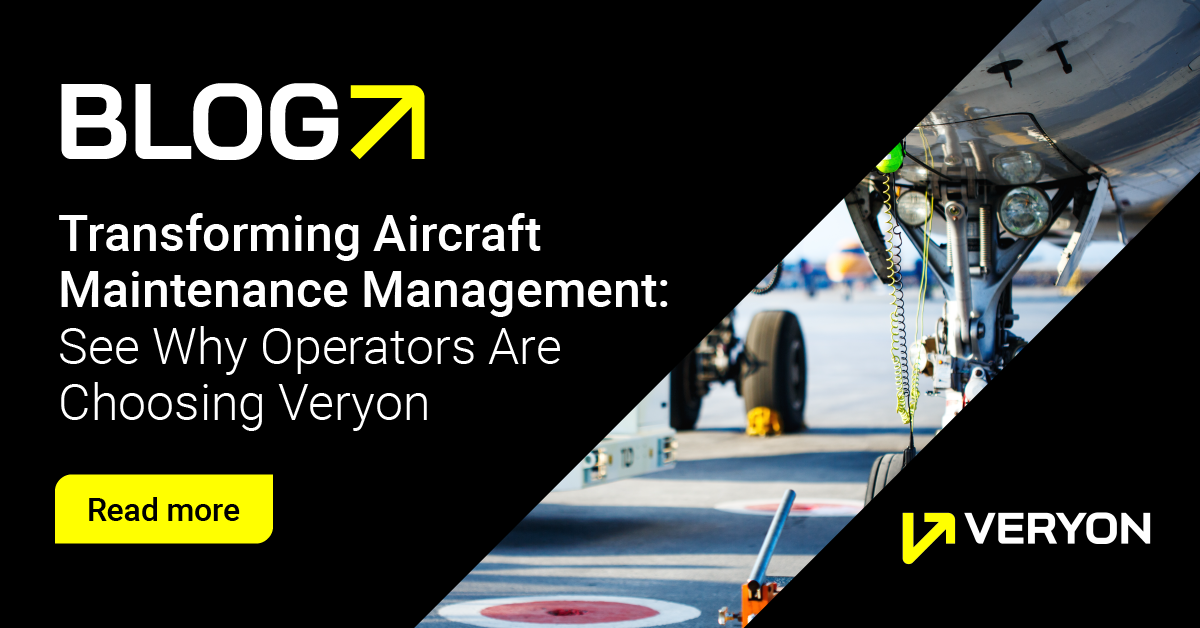 Transform aircraft maintenance management with Veryon's advanced software platform. Streamline operations, enhance efficiency, and resolve common industry pain points. Contact us for a free demo today!