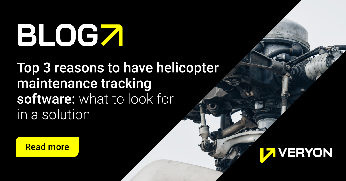 Find out why having the right helicopter maintenance software will ensure more uptime, easy tracking and provide a better working environment for your team.