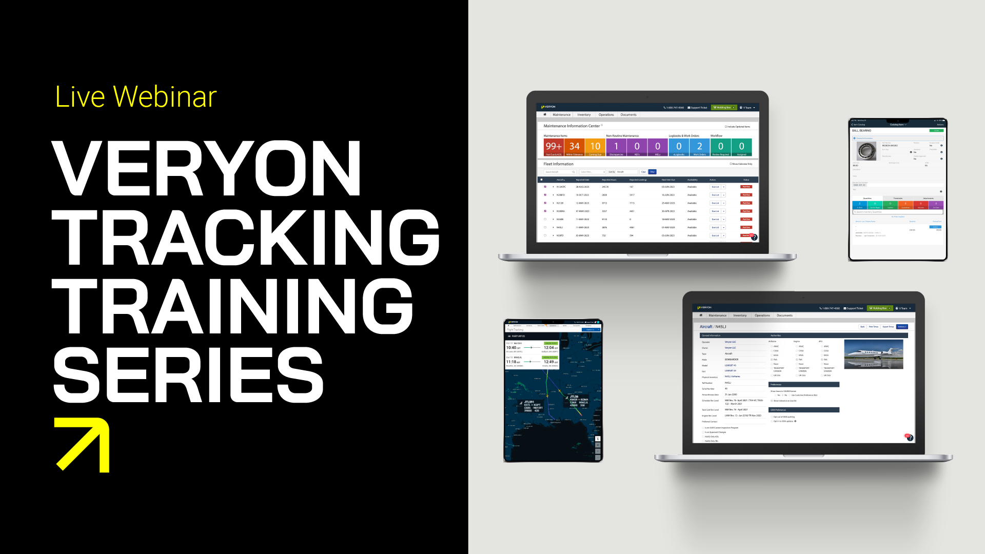 Get Veryon Tracking Training by Registering for Our Webinars!