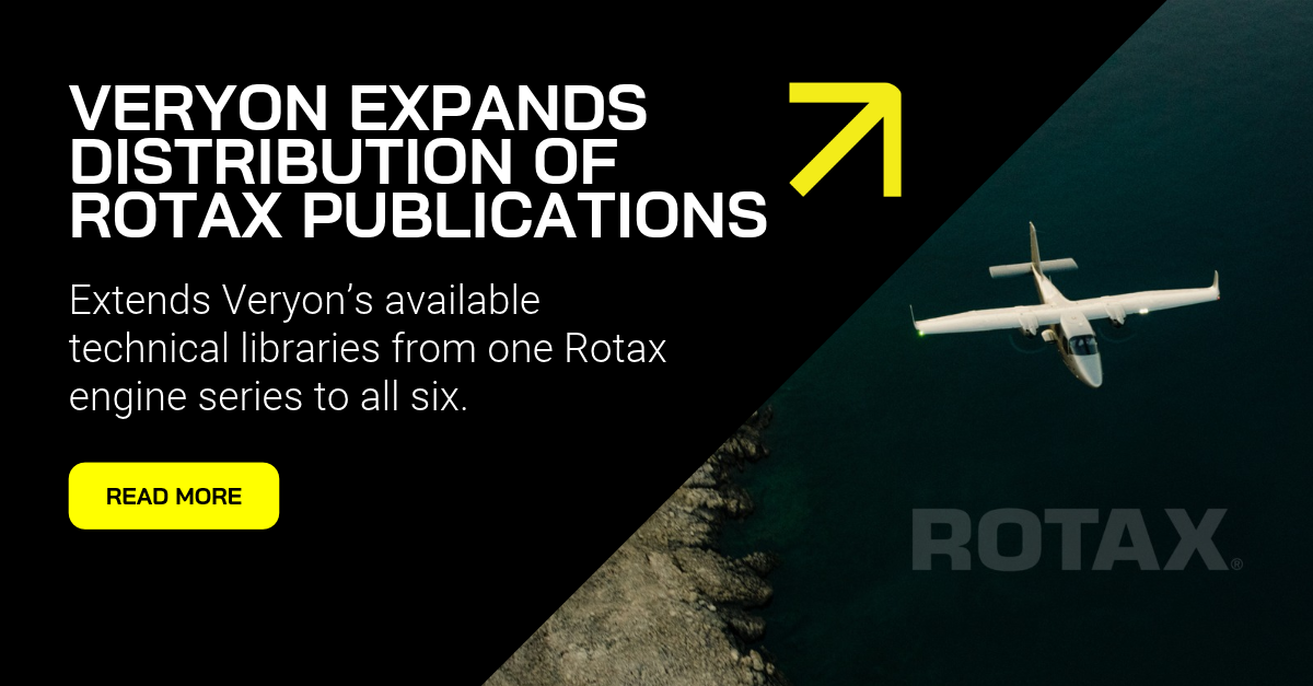 Veryon Expands Distribution of Rotax Technical Publications