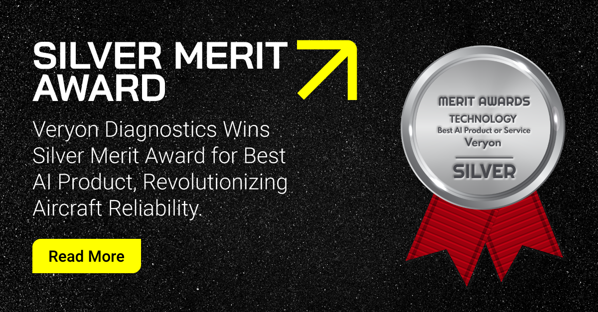 Veryon Diagnostics wins Silver Merit Award for Best AI Product - reducing downtime with innovative AI-driven maintenance solutions.