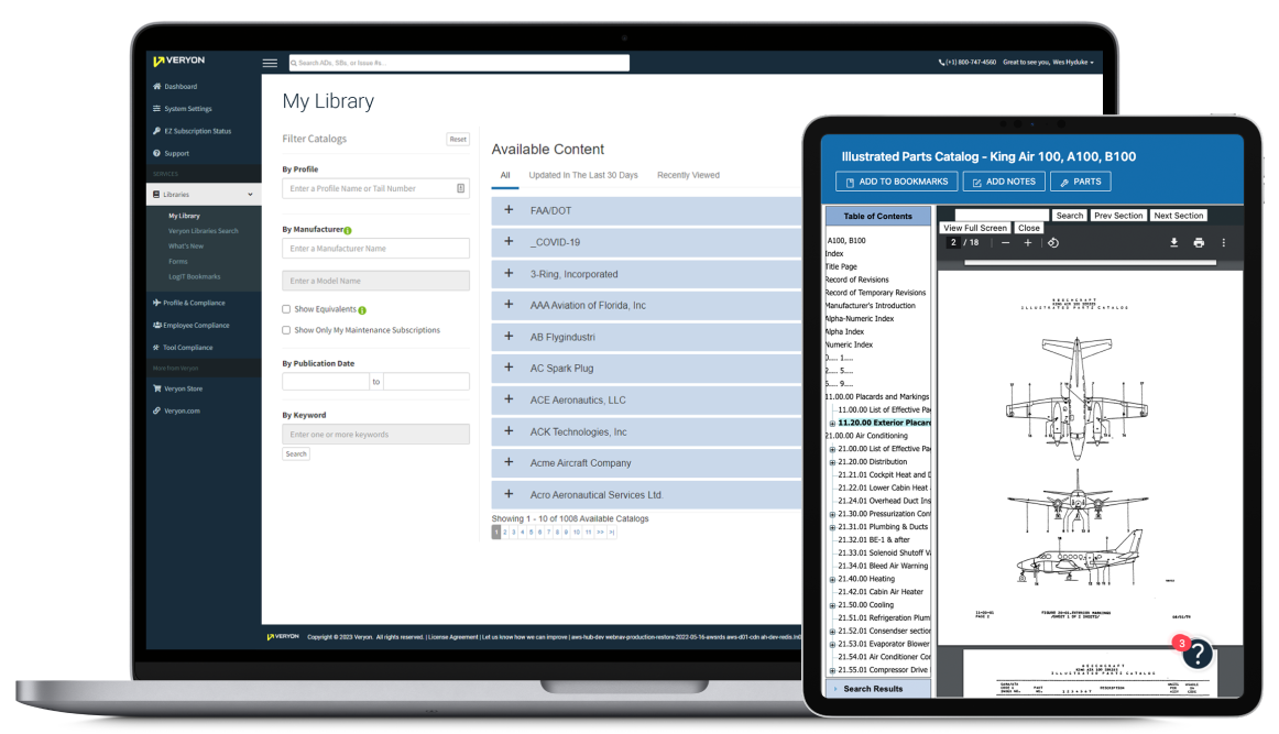 Technical Publications Screenshot