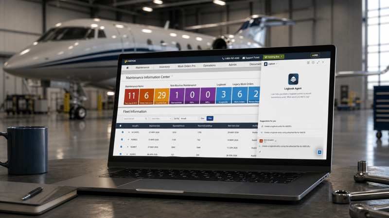 Logbook Agent - Hangar Mockup