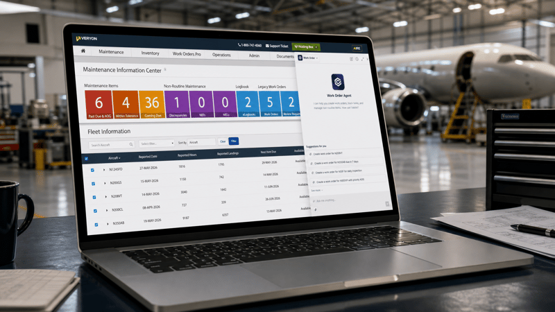 Work Order Agent - Selection Screen - Hangar Mockup