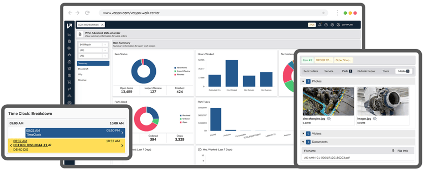 Veryon Work Center - MRO Management