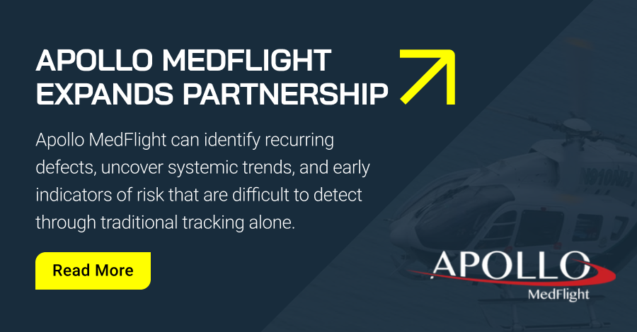 Apollo MedFlight Expands Partnership with Veryon Defect Analysis