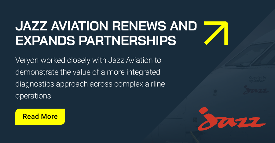 Jazz Aviation Expands Partnership with Veryon
