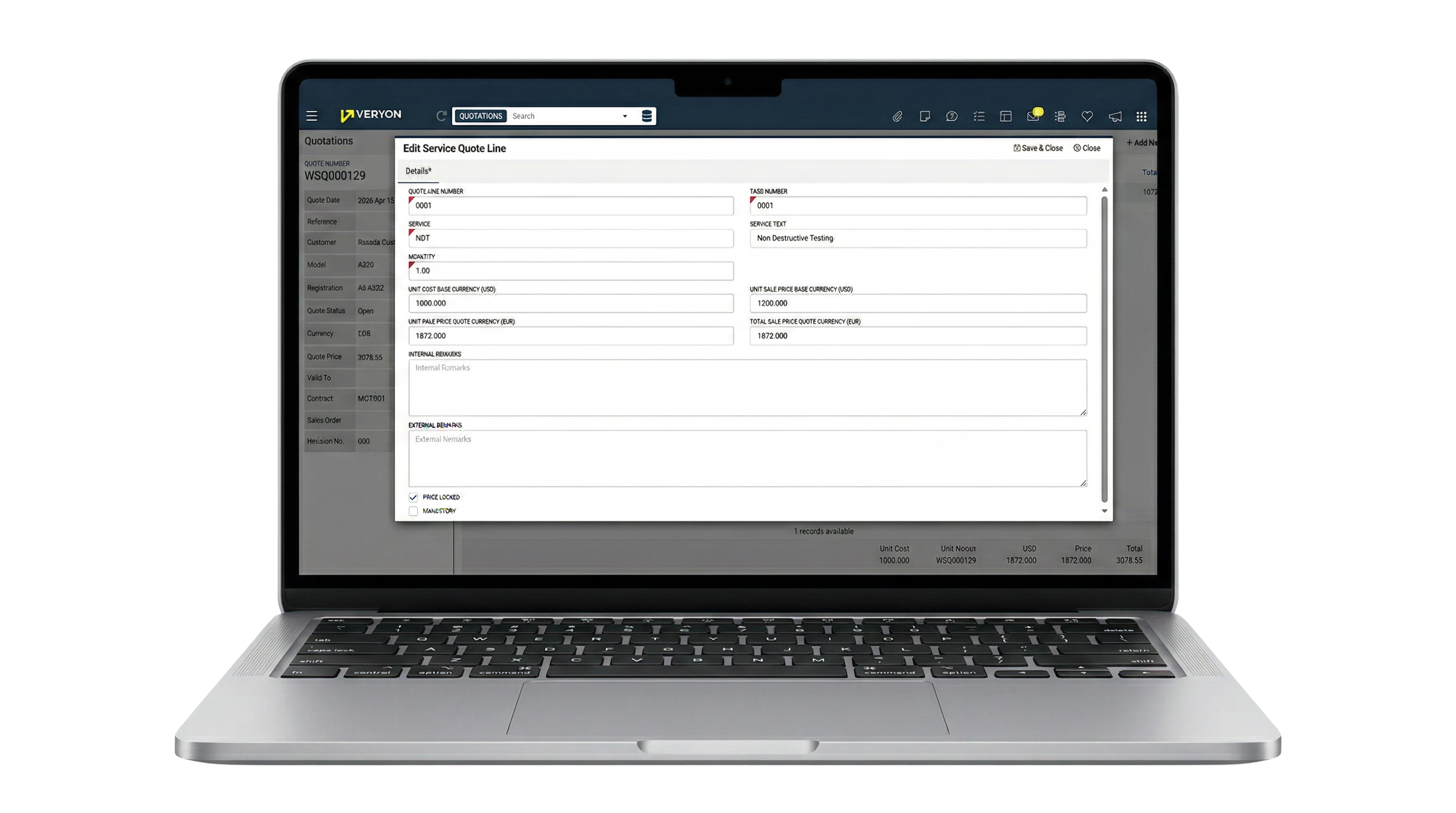 VT+ New Quote Enhancement Capability
