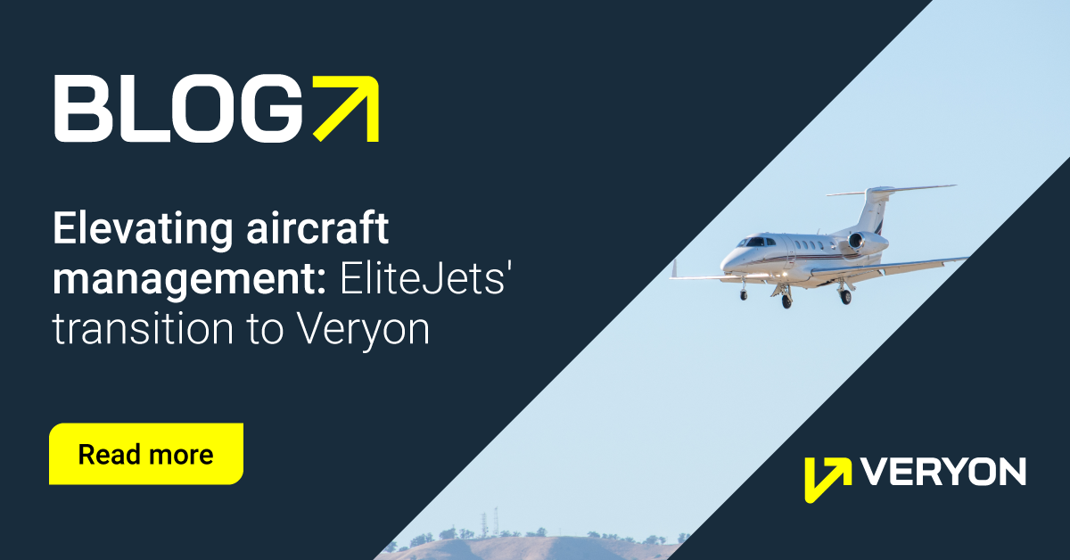 Elevate aircraft management with Veryon: Explore how EliteJets transitioned to Veryon for streamlined operations, enhanced efficiency, and exceptional customer service in the aviation industry.