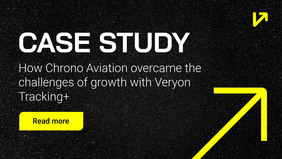 Veryon Tracking+ | Chrono Aviation Case Study