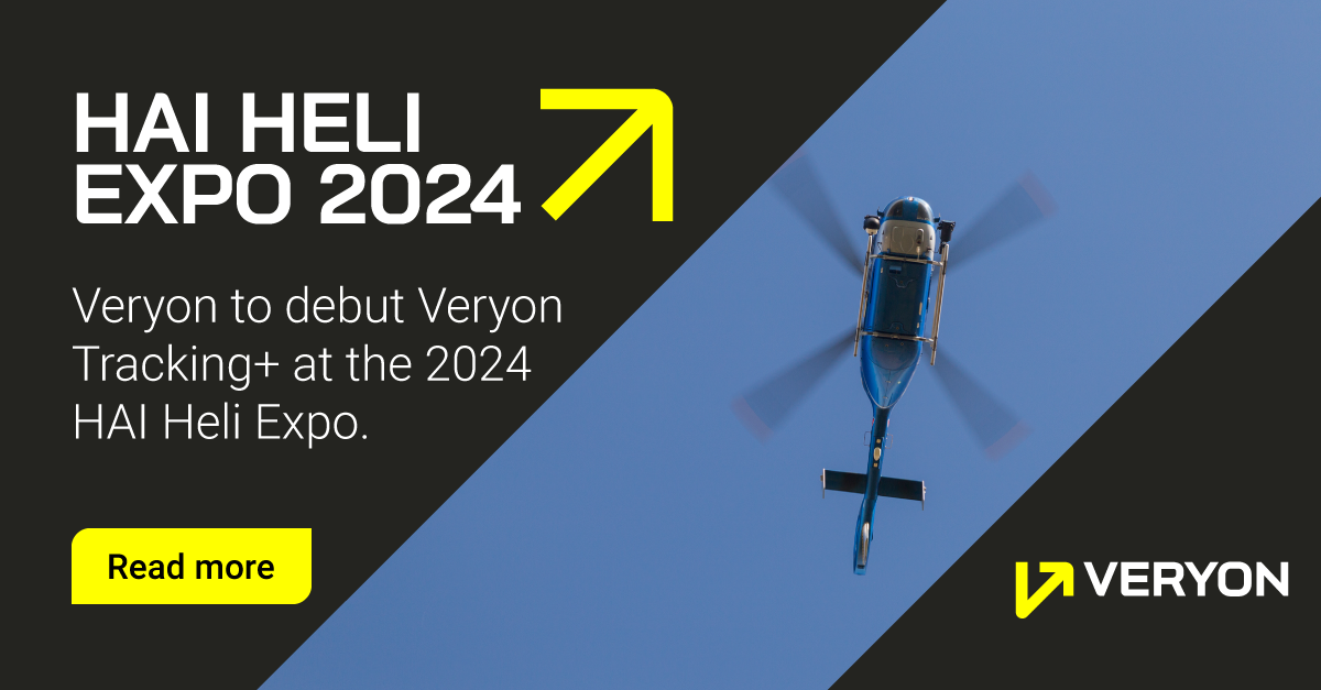 Veryon announces its debut of Veryon Tracking+ at the 2024 HAI Heli Expo, showcasing its end-to-end helicopter management platform. Discover how Veryon empowers the aviation industry with innovative solutions.