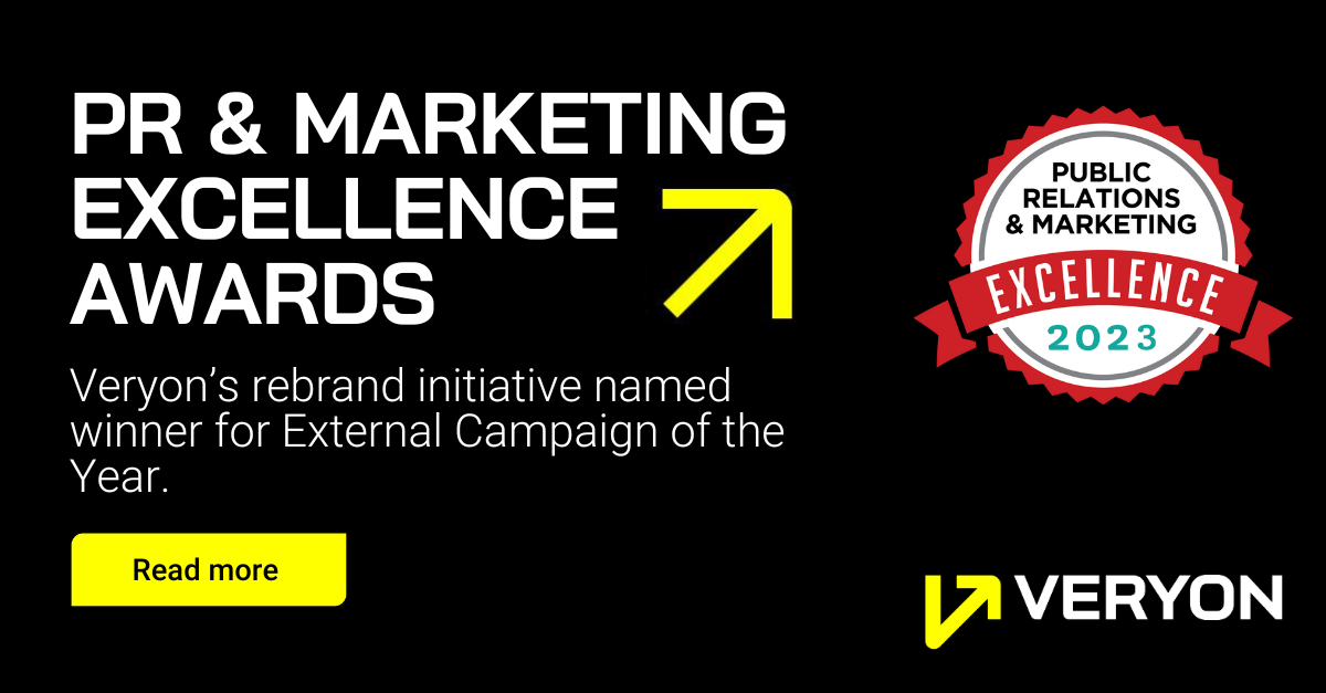 Veryon’s Bold Rebranding Campaign Named Winner In 2023 Public Relations and Marketing Excellence Awards