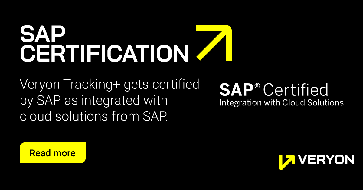 Veryon Tracking+ Receives SAP Certification