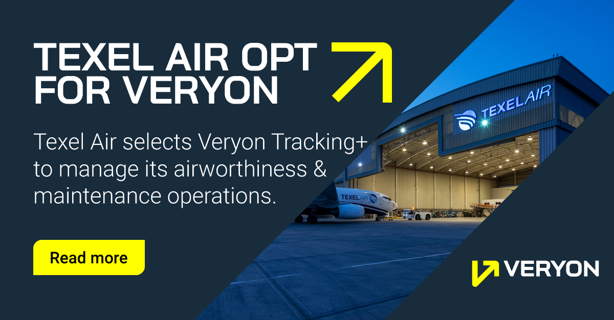 Texel Air opt for Veryon Tracking+