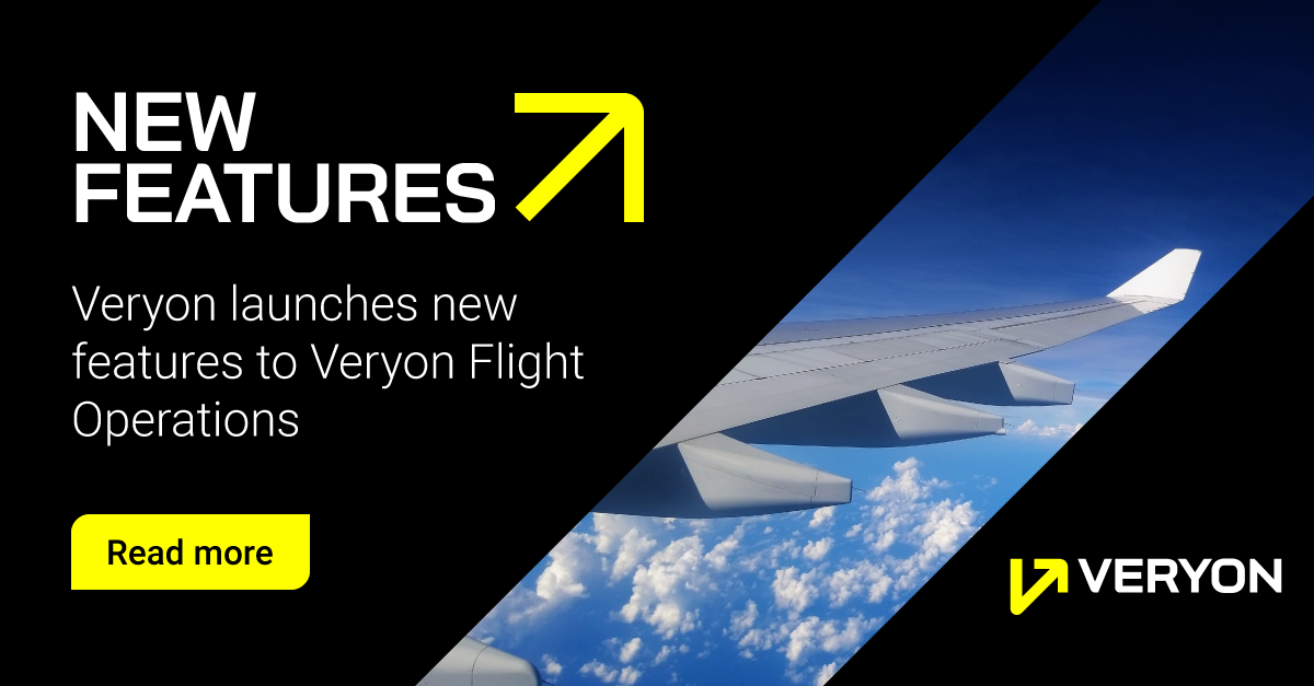 Veryon Flight Operations has enhanced communication features to streamline data flow and keep flight scheduling and trip planning moving effortlessly. 