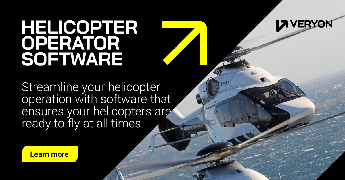 Helicopter Maintenance Tracking Management Software | Veryon